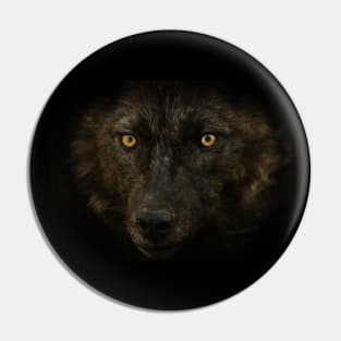 Wolf Eyes - Black Wolf Pin
