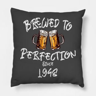 Brewed to Perfection, Personalized Birth Year T-shirt, Birthday Custom Shirt, Birthday Gift, Tee Pillow