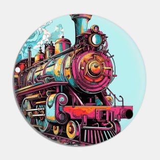 Old train Pin