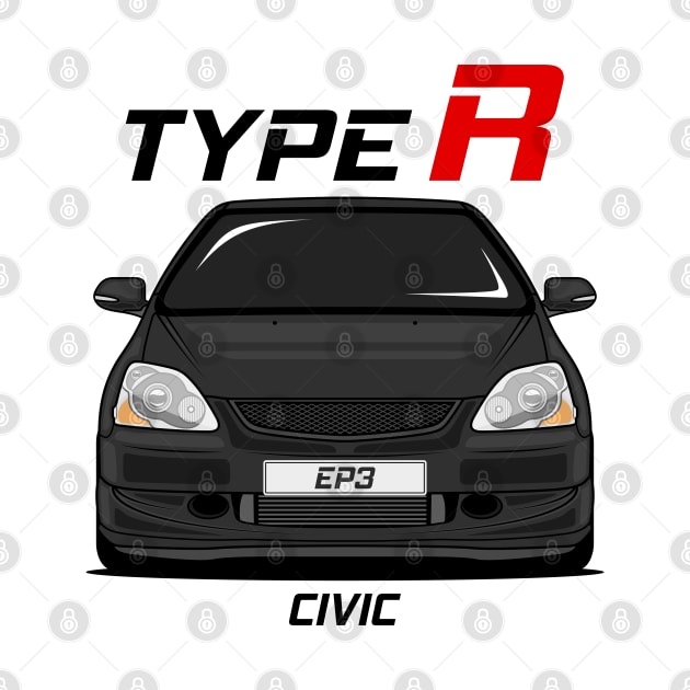 Civic EP3 Type R Black by GoldenTuners