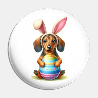 Easter Dachshund Dog Pin