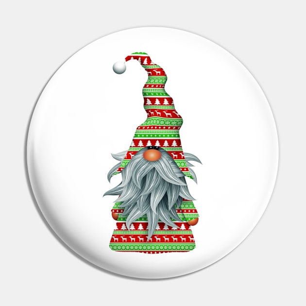 Christmas Gnome Pin by MiniMoosePrints