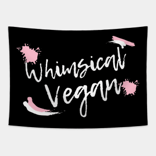 Whimsical vegan design Tapestry