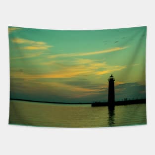 Twilight, Lake Michigan Tapestry