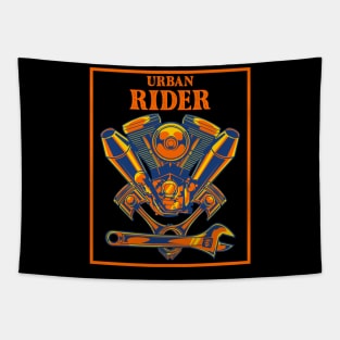 Machine Motor Bike - Urban Rider Tapestry