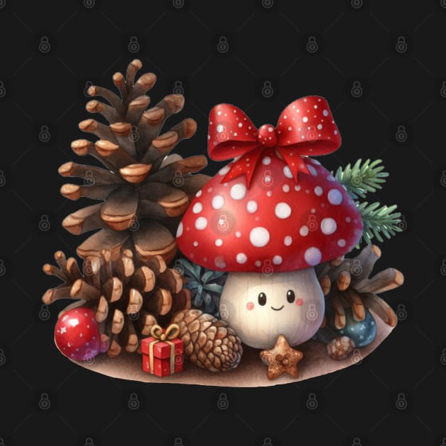 Little Cuties - Christmas Mushroom by CAutumnTrapp