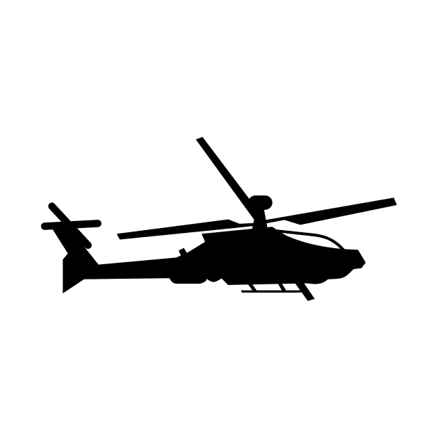 Black Helicopter Apache Blackhawk by carobaro