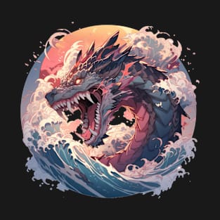 Drache mystisch Lindwurm Monster Ungeheuer Biest T-Shirt