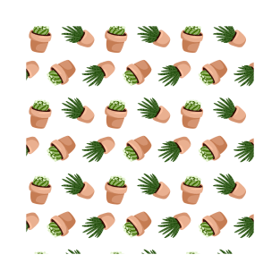 Succulents Pattern T-Shirt