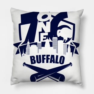 716 Buffalo Baseball 1 color Pillow