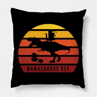 Funny Mama T-Rex Dinosaur Pillow