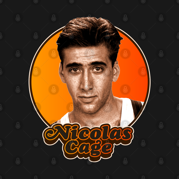 Disover Retro Young Nicolas Cage Tribute - Nicolas Cage - T-Shirt