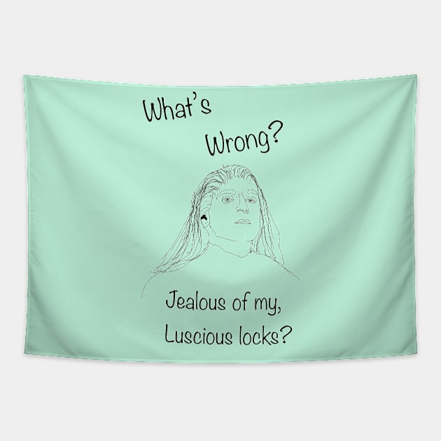 Hair Jealous Tapestry by Spontaneous Koala