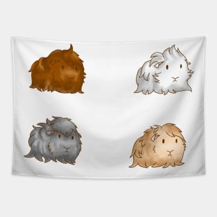 Long Haired Guinea Pigs Set of 4 Tapestry