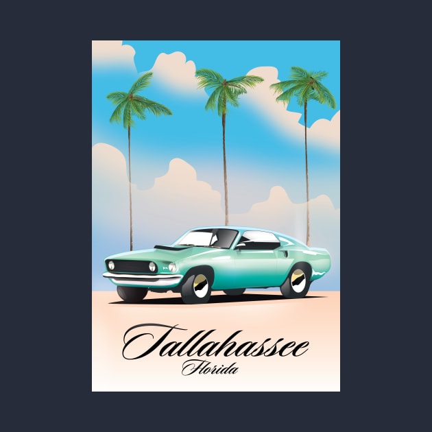 Tallahassee Florida travel poster by nickemporium1