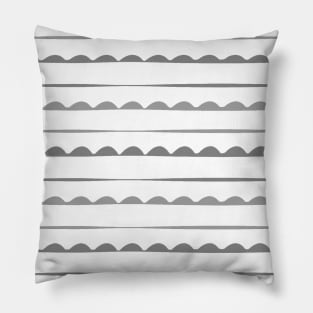 Stripes Decor. white. grey. Pillow