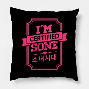 I'M CERTIFIED SNSD GIRLS GENERATION SONE Pillow