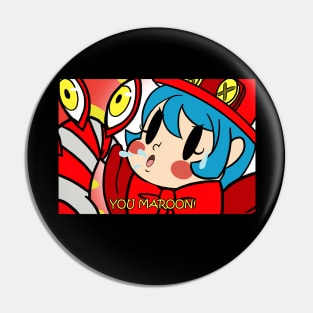 Skullgirls- Peacock "You Maroon" Pin