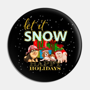 let it snow dog family Pin