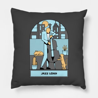 Jazz Lord (version 2) Pillow