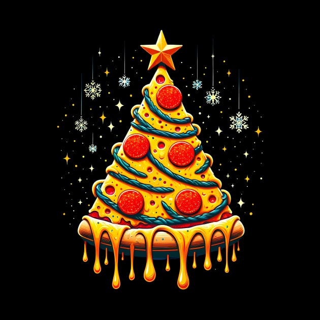 Pizza Xmas Tree, Christmas Style Pizza Lover by dukito