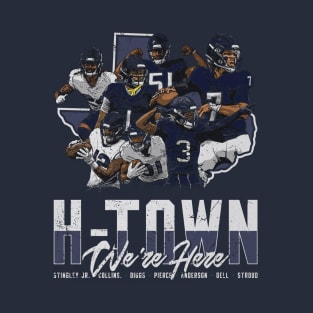 Houston Football H-Town We're Here 2024 T-Shirt