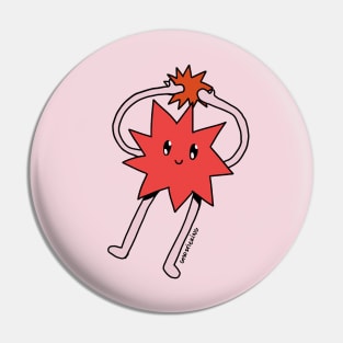 Silly Little Guy | Red Sticker Version Pin