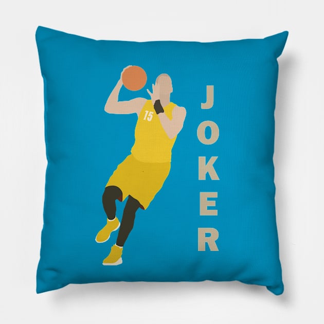 Nikola Jokic Pillow by valentinahramov