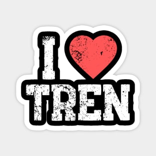 I love Tren Vintage Magnet