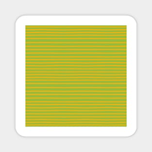 Yellow stripes on green Magnet