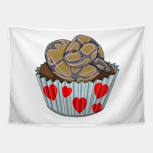 Ball Python snake cupcake Tapestry