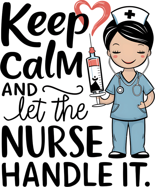 Keep Calm and Let the Nurse Handle it Kids T-Shirt by NomiCrafts