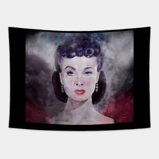 Scarlett O'Hara Watercolor Gone with the Wind Tapestry