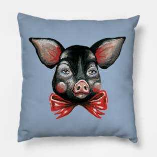 Black Pig Pillow