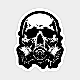 skull gas mask Magnet