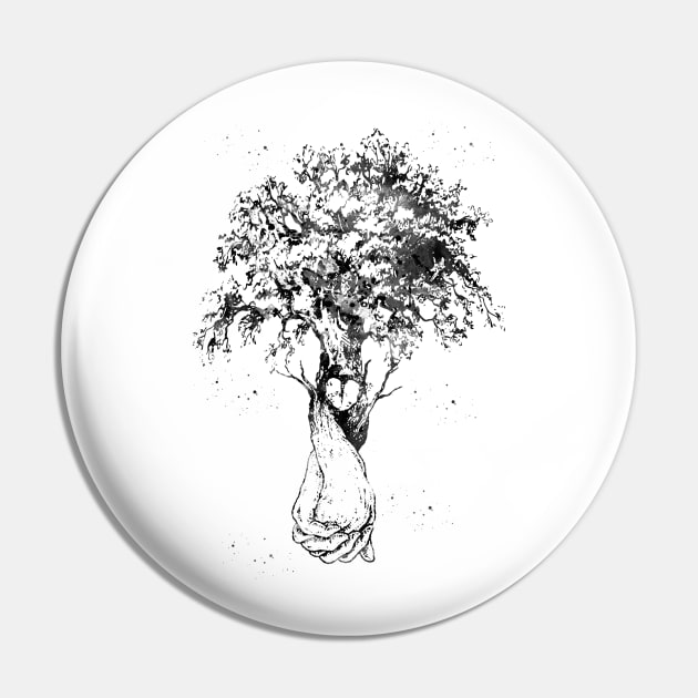 Love Tree Pin by erzebeth