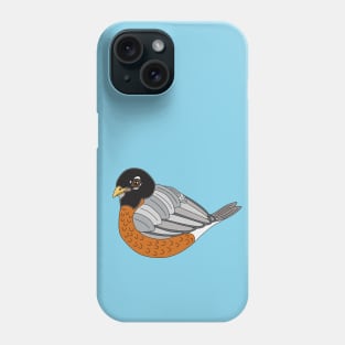 American Robin Cute Chubby Bird Phone Case