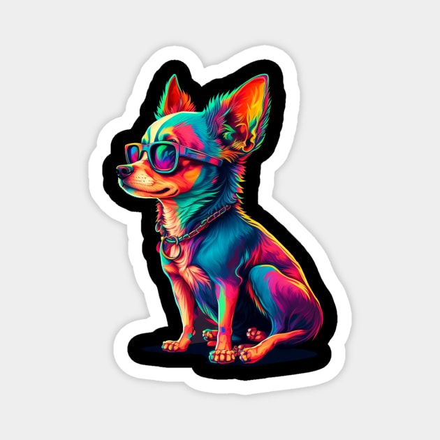 chihuahua Magnet by retrocolorz