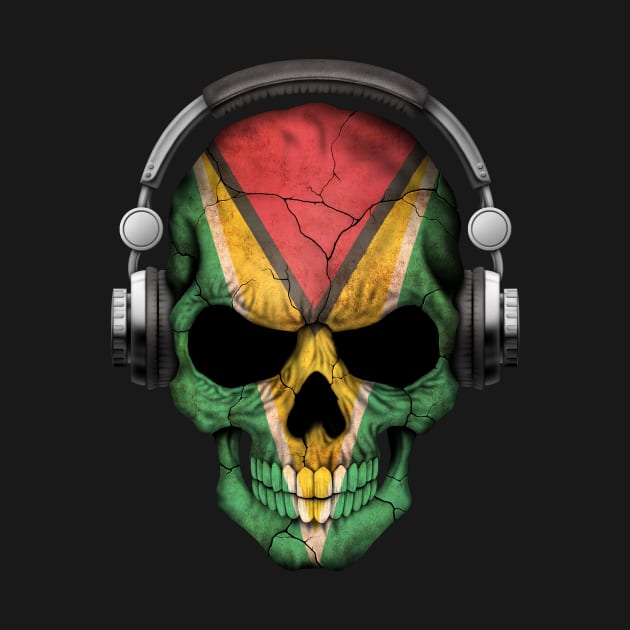 Dark Skull Deejay with Guyanese Flag by jeffbartels