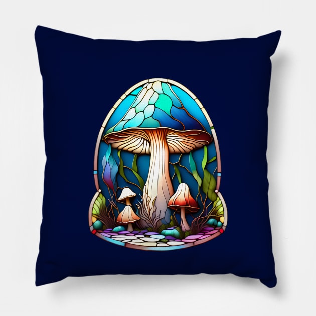 Arts & Crafts Rainbow Mushroom Pillow by Xie