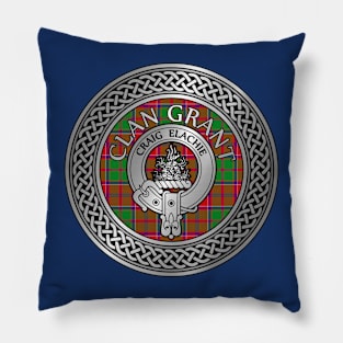 Clan Grant Crest & Tartan Knot Pillow