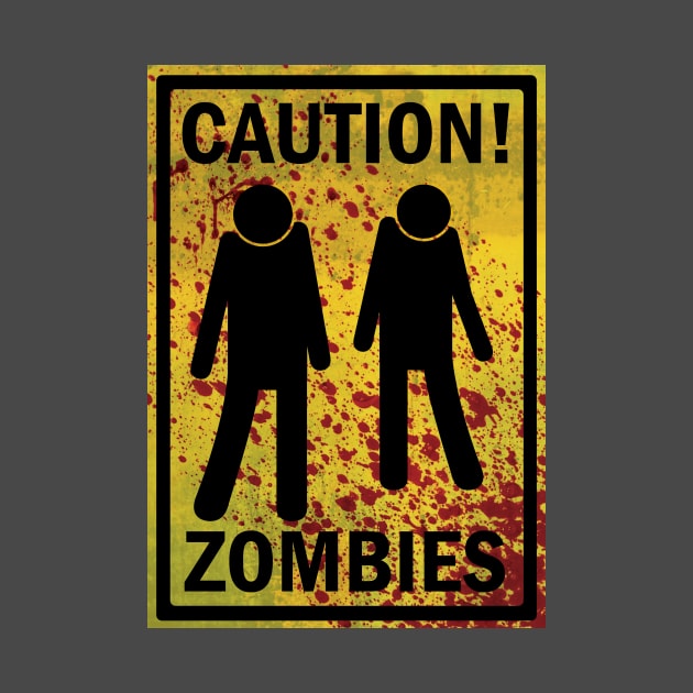 Caution Zombies by VazFelipe