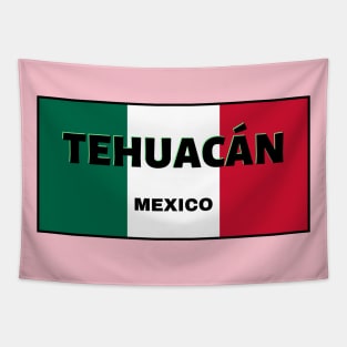 Tehuacán City in Mexican Flag Colors Tapestry