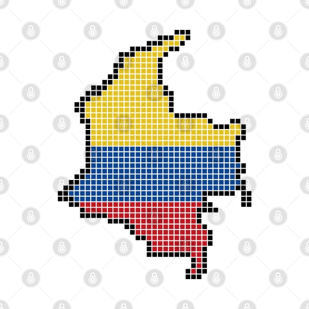 Colombia in Blocks 8-bit by GraphicBazaar