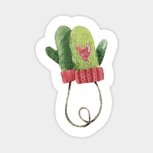 christmas gloves design Magnet