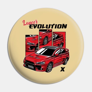 Lancer Evolution X Pin