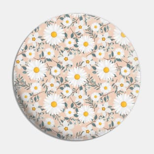 Sunflower Seamless Pattern Pin