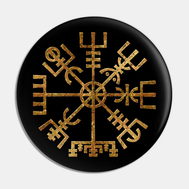 Vegvisir Viking Navigation Compass Pin by Artizan