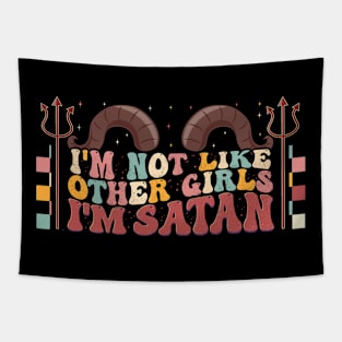 Funny I'm Not Like Other Girls I'm Satan Tapestry