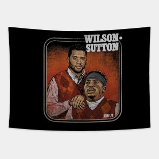 Russell Wilson & Courtland Sutton Denver Step Brothers Tapestry